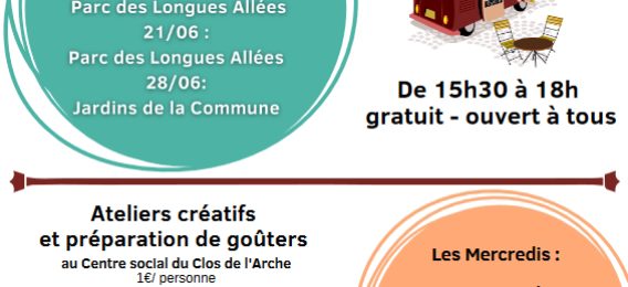 Les mercredis en famille du centre social du Clos de l’Arche