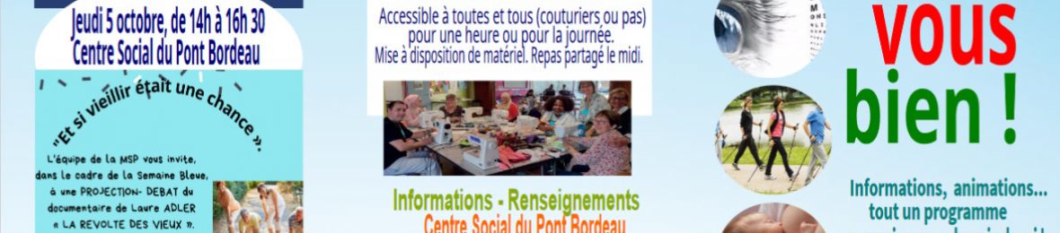 Santé vous bien cet automne à Pont Bordeau !
