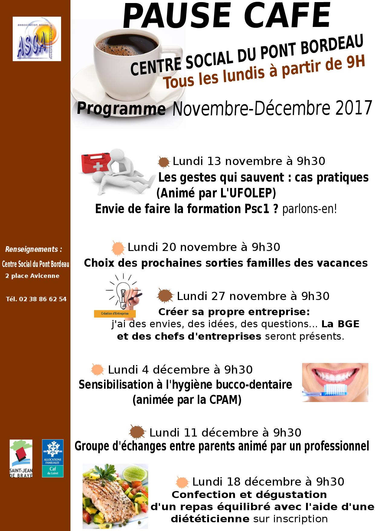 Programme Pause-Café Novembre-Décembre 2017 – ASCA – Association Socio ...
